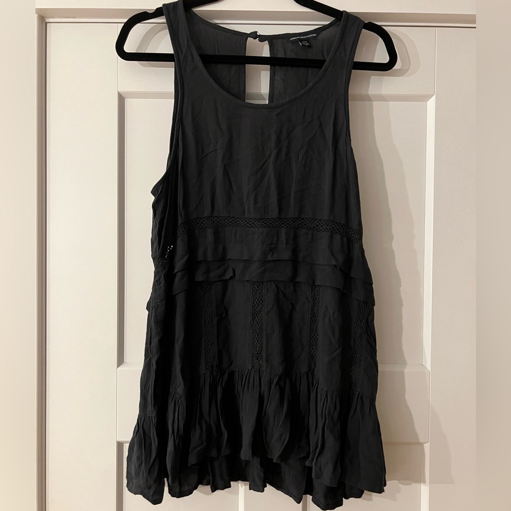 American Eagle Dark Charcoal Tunic, S